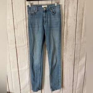 Part Two Slim Fit High-Rise Light Wash Denim Jeans Size 27